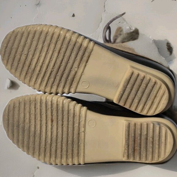 Etc! Faux Fur Snow Winter Boot Quilted Leather Lace-Up Boots Women's Size 7/8 - Picture 5 of 7